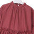 Maroon Cotton Satin Dress